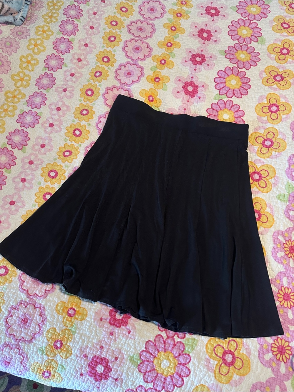 Boden Classic Black Pleated A-Line Skirt size 10 US
